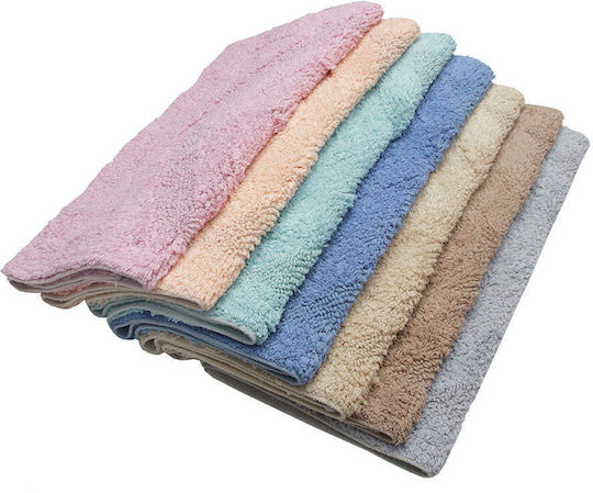 White Fabric Πατάκι Μπάνιου Βαμβακερό Carlie