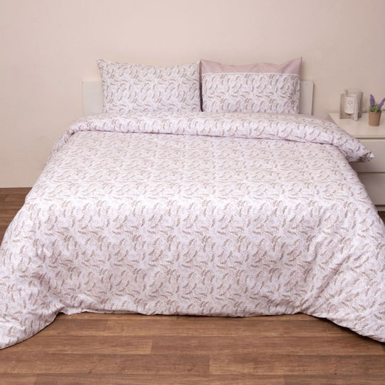 Anna Riska Σετ Πάπλωμα Υπέρδιπλο 220x240εκ. Beige 3τμχ