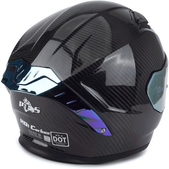 Iridium Spoiler Spate Pes R01 Carbon Casca Moto Aripă Spate Aerodinamică ECE DOT
