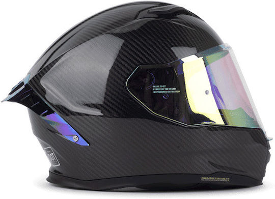Iridium Spoiler Spate Pes R01 Carbon Casca Moto Aripă Spate Aerodinamică ECE DOT