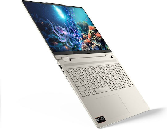 Lenovo Yoga 7 2-in-1 16AKP10 16 Zoll OLED Touchscreen 120Hz Ryzen AI 300 Serie-7 350/16GB/512GB SSD W11 Startseite Seashell US Tastatursprache