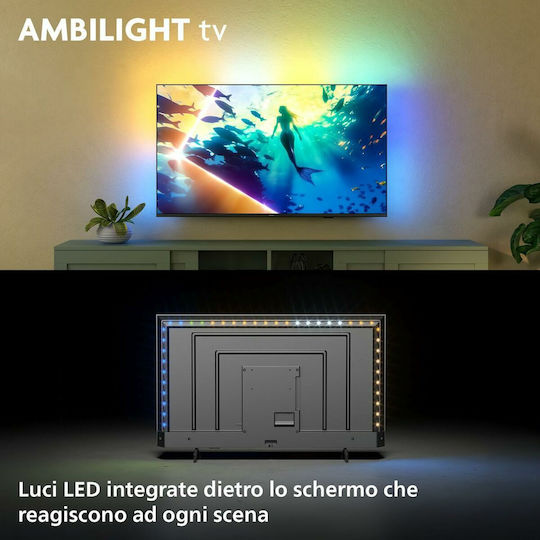 Philips Smart Τηλεόραση 43" 4K UHD LED Ambilight PUS8010 HDR (2025) 43PUS8010/12