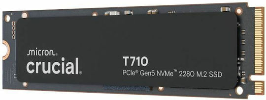 Crucial T710 SSD 1TB M.2 Type with PCI Express 5.0 Connection PS5 Compatible CT1000T710SSD8