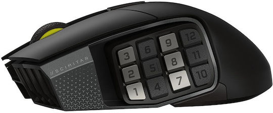 Corsair Scimitar Elite SE MMO Ασύρματο Gaming Ποντίκι 33000 DPI Gun Metal
