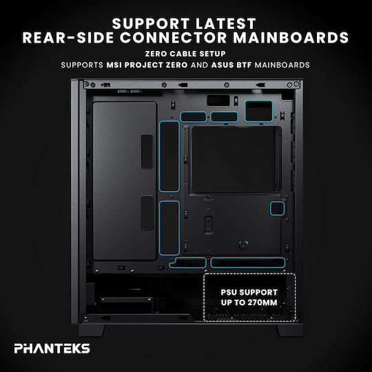 Phanteks XT Silent Midi-Turm Computergehäuse Schwarz