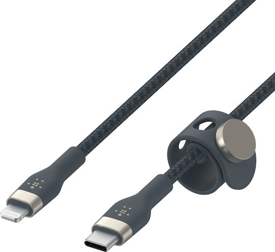 Belkin BoostCharge Pro Flex USB-C to Lightning Cable 15W Blue 1m (CAA011BT1MBL)