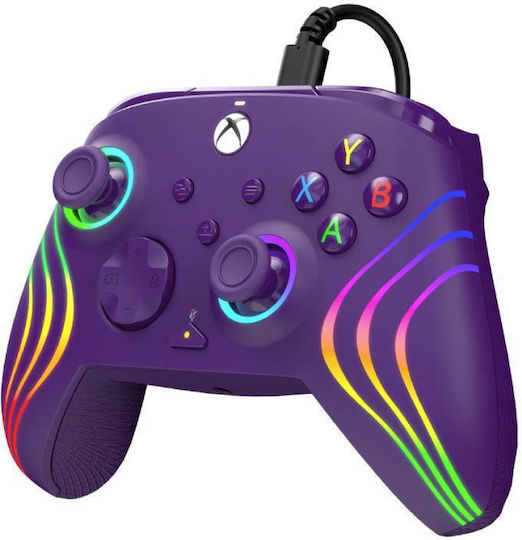 Turtle Beach Afterglow Wave Gamepad Cu Fir Cu Stick-uri Cu Efect Hall Pentru PC / Xbox Series Violet