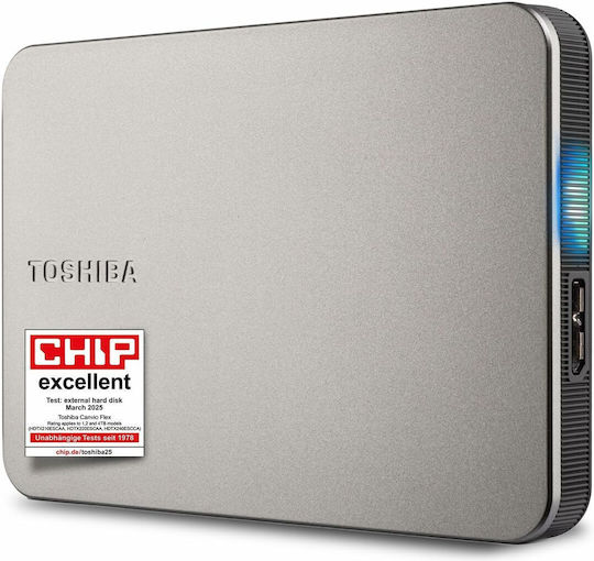 Toshiba Canvio Flex USB 3.2 Externe HDD 1TB 2.5" Silber