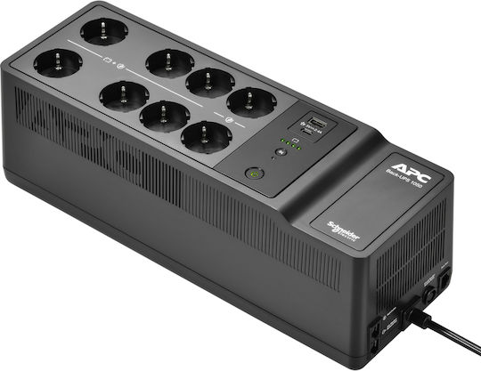APC BackUPS Line-Interactive 1050VA 600W με 8 Schuko Πρίζες