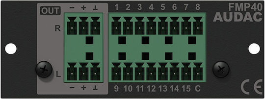 Audac Fmp-40 Voice File Interface Player Module Τοποθέτηση Στο Xmp-44