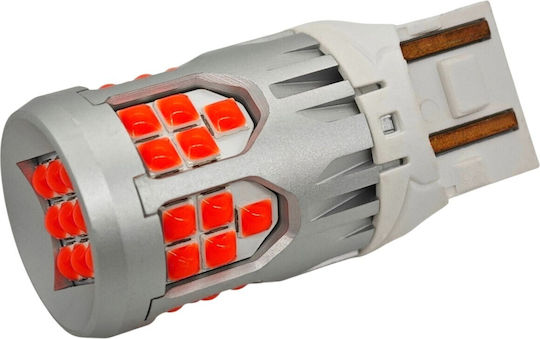 Bulb W21/5w Led 7443 10-50v No Fault 2800lm Red