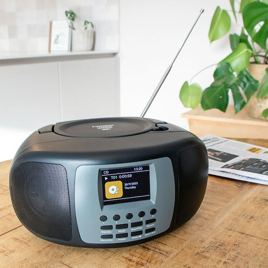 Lenco Φορητό Ηχοσύστημα με Ραδιόφωνο / Bluetooth / CD Μαύρο