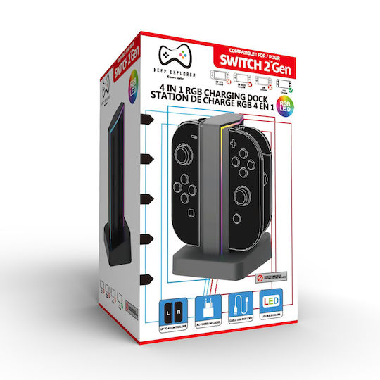 Deep Explorer 4 In 1 Charging Station Nintendo Switch 2