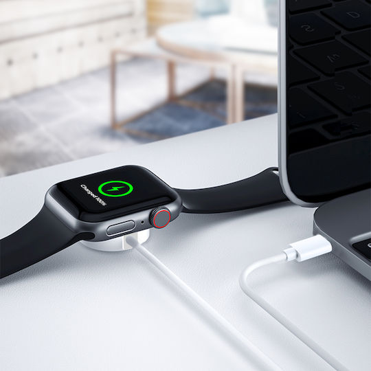 Cable Magnetic Usb-c Apple Watch Fast Secure Charge 1m Akashi White