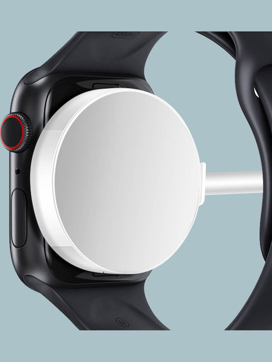 Magnetisches Usb-c Kabel Apple Watch Schnelles Sicheres Laden 1m Akashi Weiß