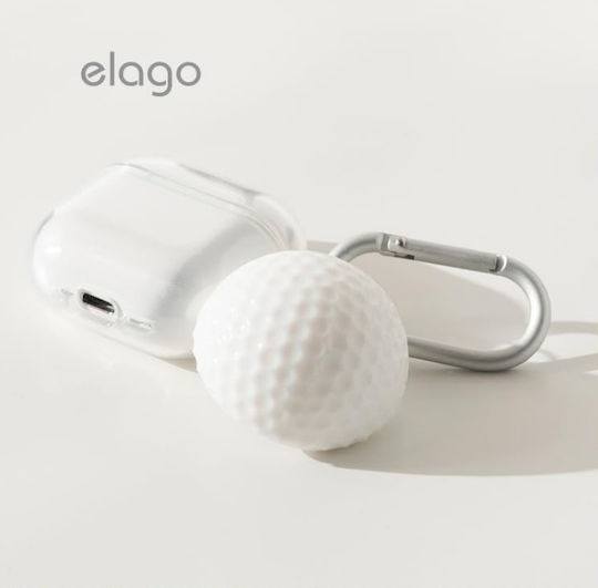 Elago Калъф Силикон за AirTag в Бял цвят