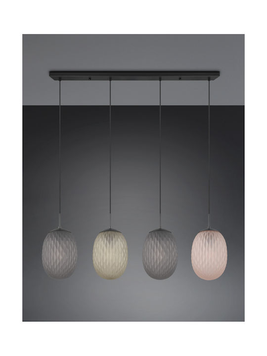 Trio Lighting Pendant Light Black 117x17x150cm