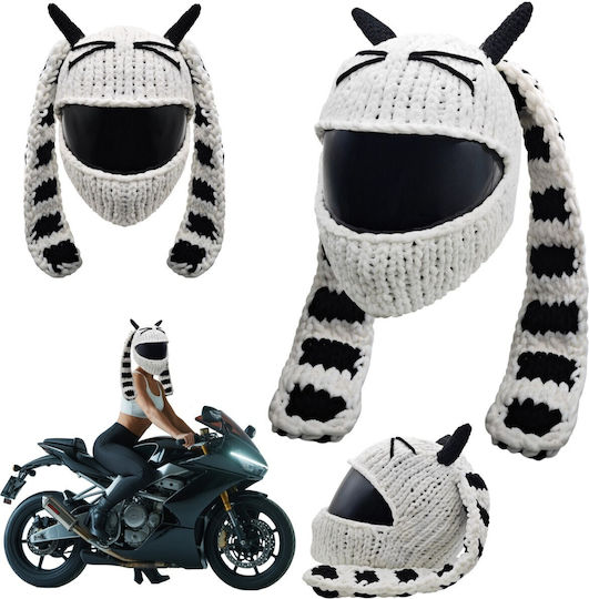 Căciulă Albă Pentru Casca Rider