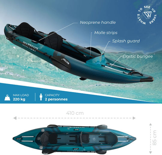 Wattsup Cod 2 2763 Пластмасов Каяк Плажна чанта 2 души Син