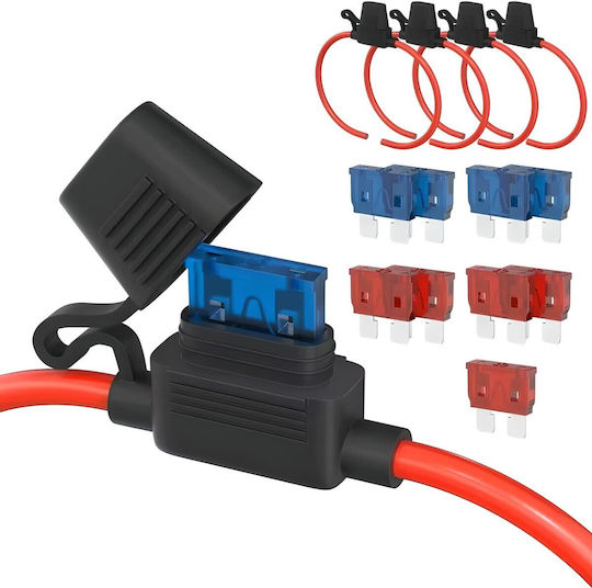 Fuse Socket 14 Awg Cable Universal Sealed High Current