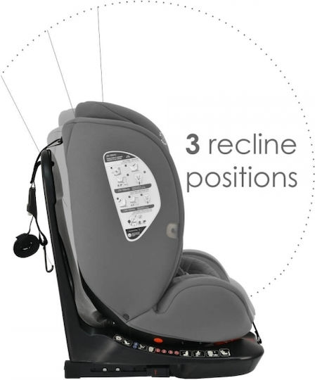 Bebe Stars Epic Scaun Auto pentru Copii i-Size cu Isofix Smoked Grey 0-36 kg