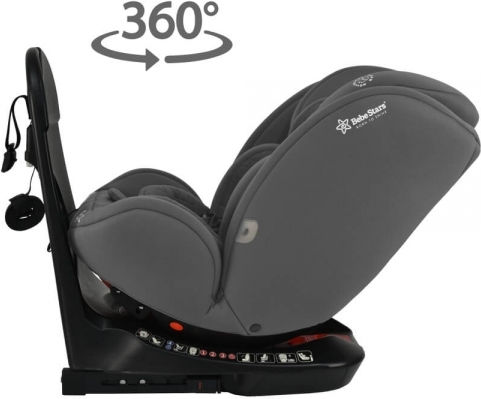 Bebe Stars Epic Scaun Auto pentru Copii i-Size cu Isofix Smoked Grey 0-36 kg