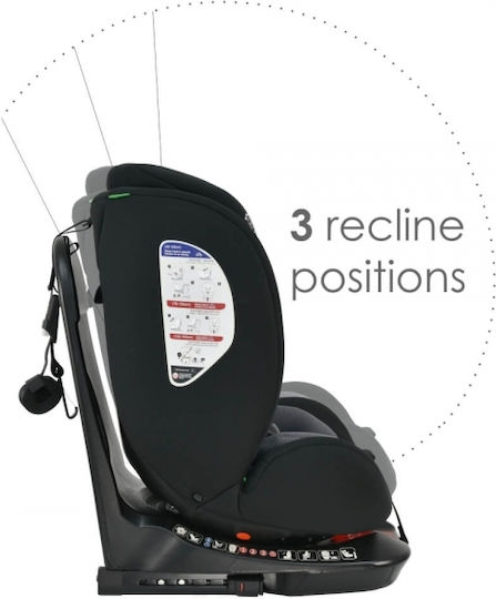 Bebe Stars Epic Καθισματάκι Αυτοκινήτου i-Size με Isofix Black 0-36 kg