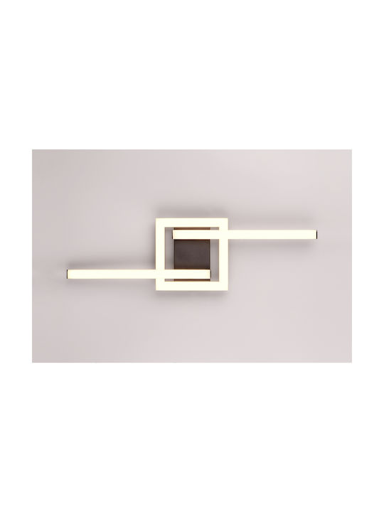 Trio Lighting Πλαφονιέρα Οροφής 54εκ. Μαύρη με Ενσωματωμένο LED