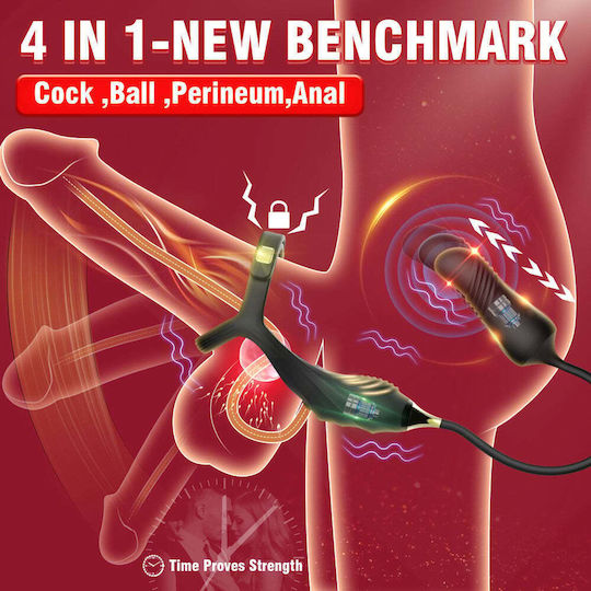 anal plug near me Jock Hyper Thrusting Anal Plug with Cock Ring – PinkCherry Canada main image 0