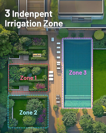 Irrigation Programmer Battery 3 Outputs with Wi-Fi