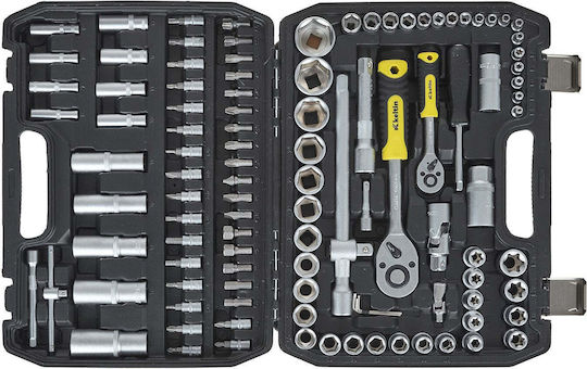 Geko Set Ratchet 1\4" & 1\2" 108pcs