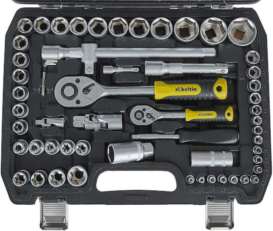 Geko Set Ratchet 1\4" & 1\2" 108pcs
