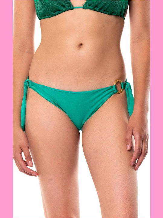 Set Bikini Dreieck mit Abnehmbarer Verstärkung & Brasilien Grün