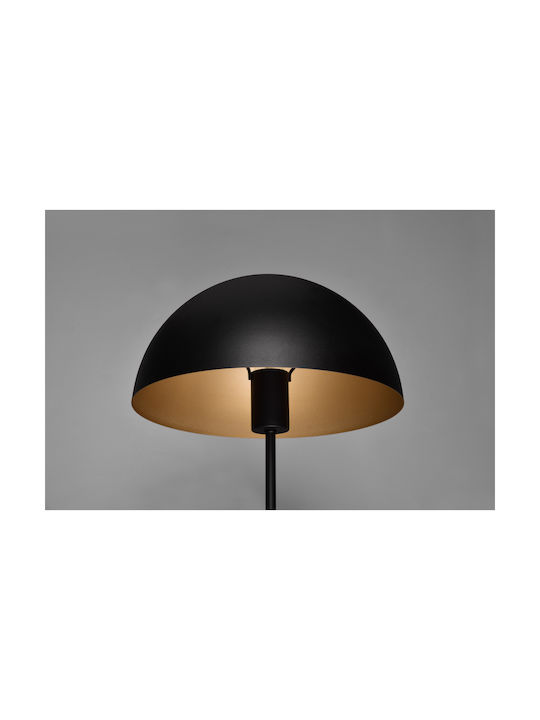 Trio Lighting Metal Table Lamp for Socket E27 with Black Shade and Base