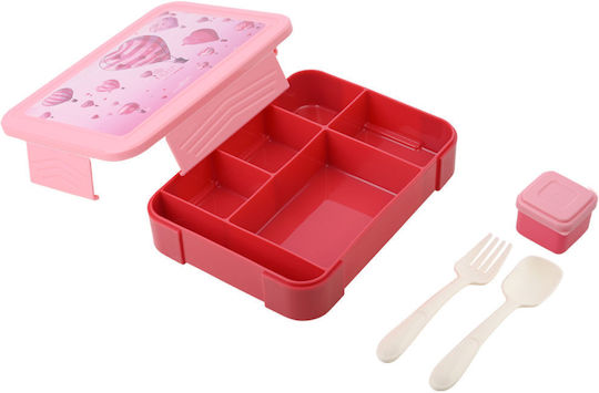 Estia Save The Aegean Plastic Kids' Lunch Set 1.33lt Love Ascend x x 4.5cm