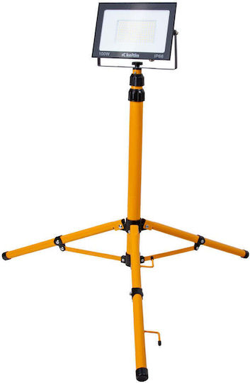 Led Projector 2 X 100 W Telescopic Tripod Construction Cool White 6500 K Keltin K02062