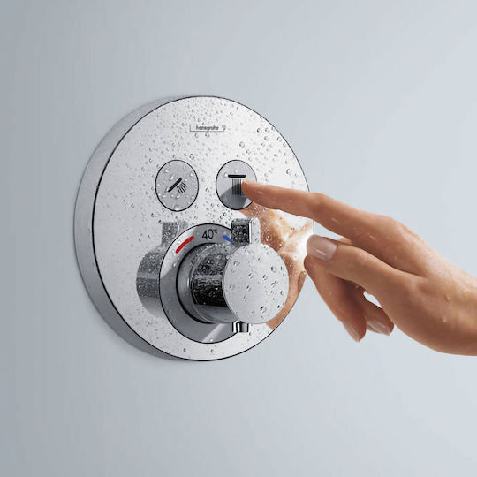 Hansgrohe Built-in Mixer & Shower Head Set for Shower Silver
