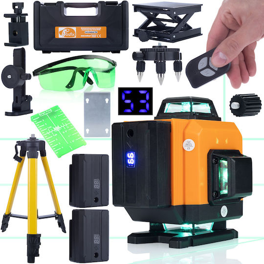 Rosfix Αυτορυθμιζόμενο Γραμμικό Αλφάδι Laser Πράσινης Δέσμης