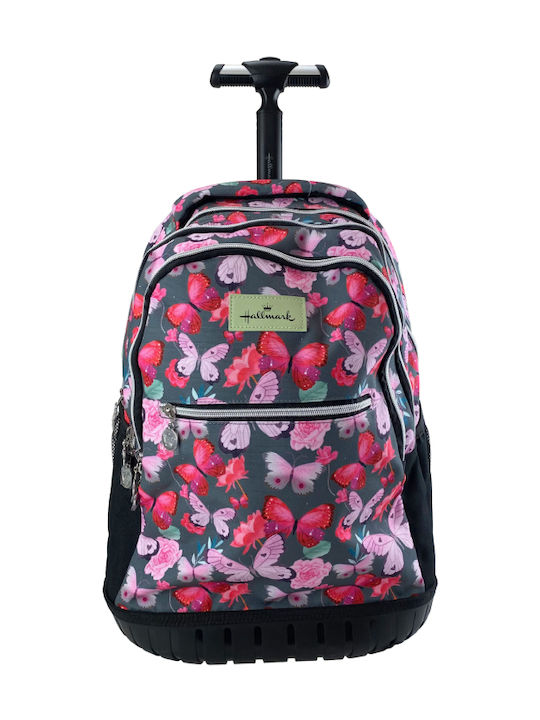 Hallmark Butterfly School Bag Trolley Elementary, Elementary Multicolour 30Liters