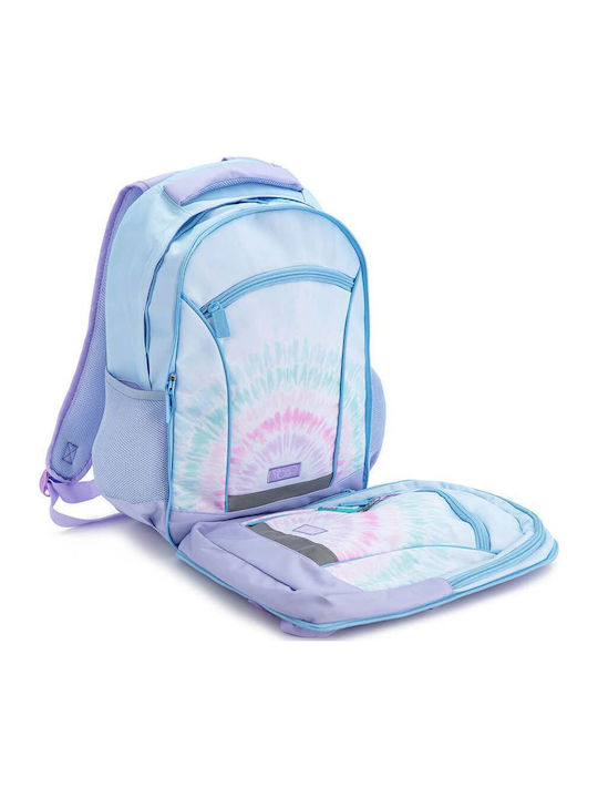 Cremlis Yolo Tie Dye Σχολική Τσάντα Πλάτης Δημοτικού Γαλάζια με Θήκη για Παγούρι 28lt