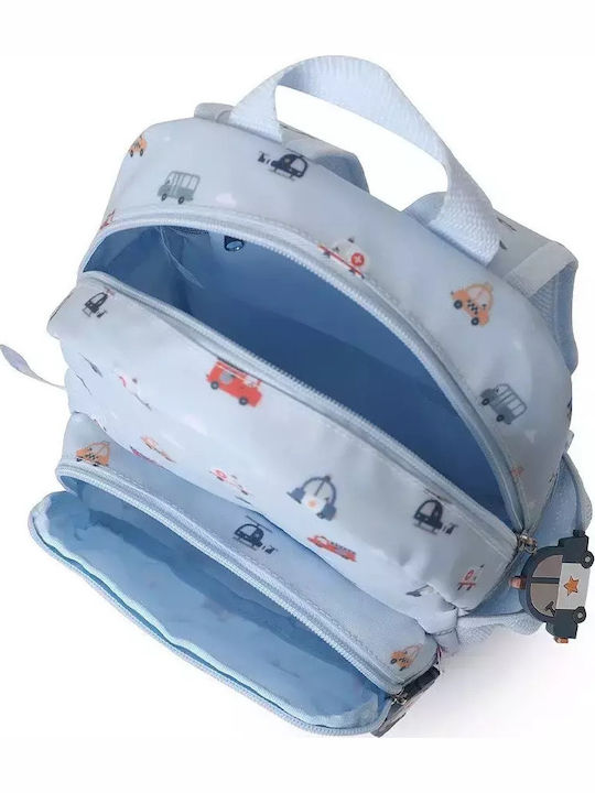 Tutete Schulranzen Rucksack Kindergarten Hellblau mit Flaschenhalter