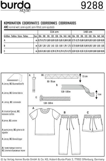 BurdaStyle Πατρον Χαρτί Ραπτικής
