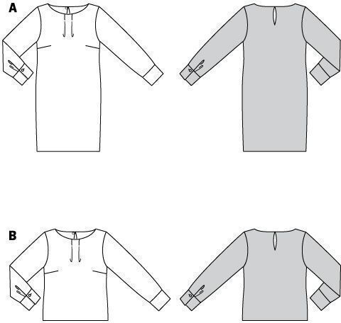 Патрон Burda Блузи Ризи 34-44 6077