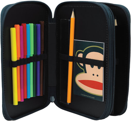Back Me Up Paul Frank Vintage Ученически Несесер Пълен Син