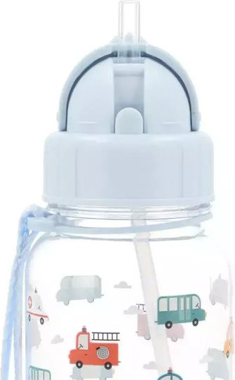 Tutete Kids Water Bottle Plastic with Straw Tritan 500ml