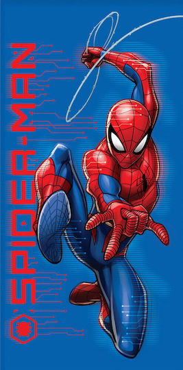 BrandMac Παιδική Πετσέτα Θαλάσσης Μπλε Spiderman 140x70εκ.