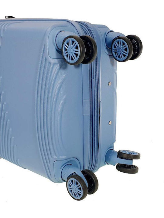Bartuggi Medium Hard Blue Travel Suitcase with 4 Wheels Height 67cm