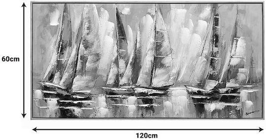 Pakketo Yelkan Ι Ελαιογραφία σε Καμβά 120x60 cm
