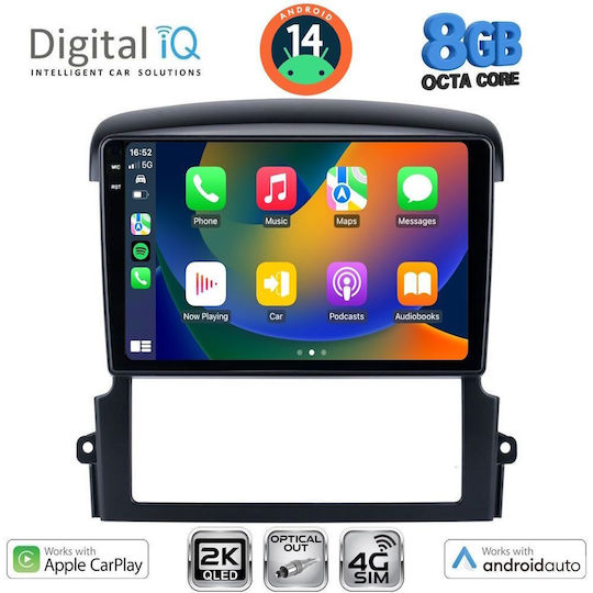 Digital IQ Car Audio System for Kia Sorento 2006-2009 (Bluetooth/USB/WiFi/GPS/Apple-Carplay/Android-Auto) with Touch Screen 9"