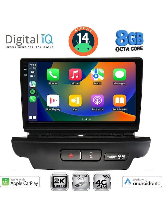 Digital IQ Car Audio System for Kia Ceed / XCeed 2018-2022 (Bluetooth/USB/WiFi/GPS/Apple-Carplay/Android-Auto) with Touch Screen 9"